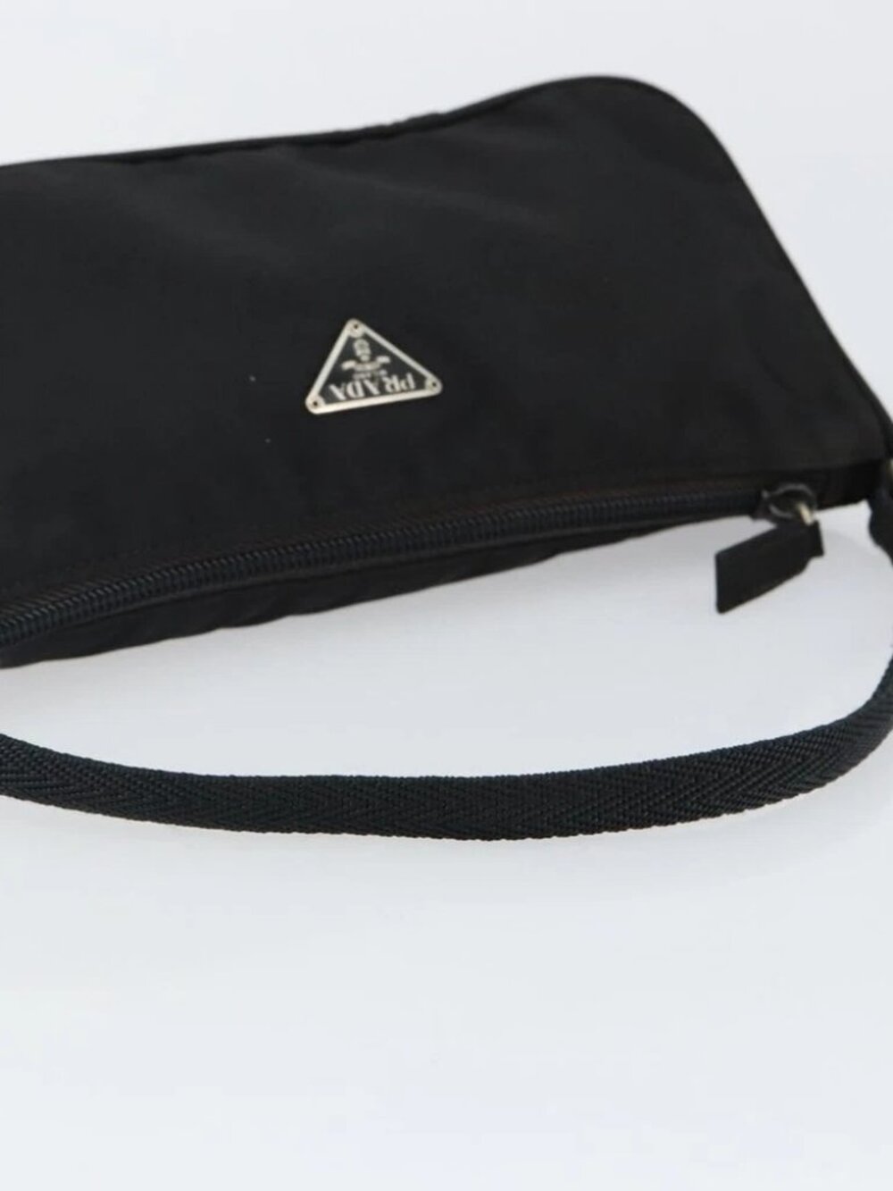 PRADA Accessory Pouch Nylon Black Silver Auth - Picture 7 of 15
